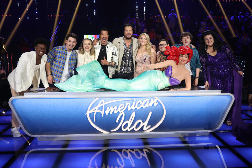 Katy Perry as Ariel from “The Little Mermaid” on “American Idol,” May 1, 2022. - Credit: ABC