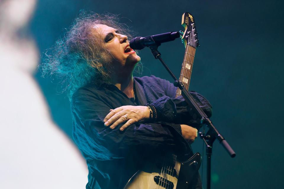 LONDON, ENGLAND - DECEMBER 12: Robert Smith of The Cure performs at OVO Arena Wembley on December 12, 2022 in London, England. (Photo by Burak Cingi/Redferns)