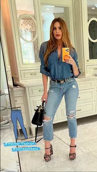 agt-sofia-vergara-mirror-selfie-double-denim