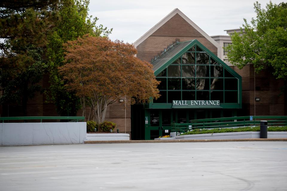 Oak Court Mall sits empty Thursday, April 2, 2020, in Memphis.