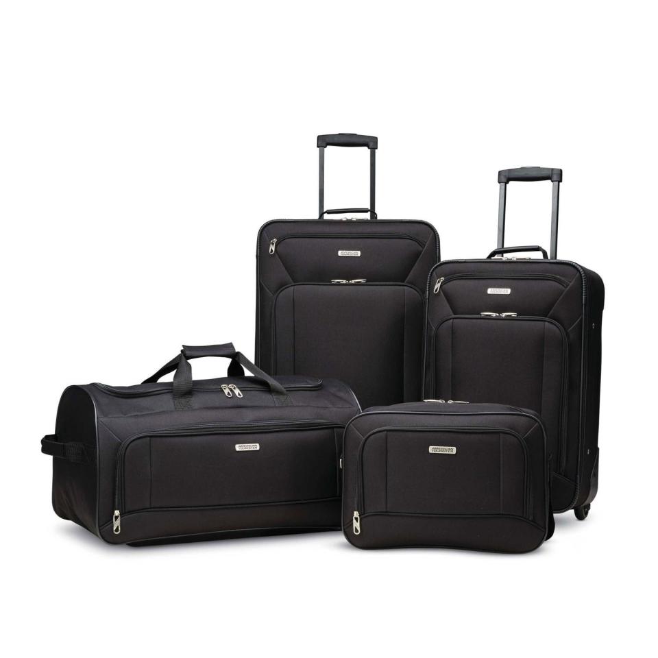 <p><a href="https://go.redirectingat.com?id=74968X1596630&url=https%3A%2F%2Fwww.walmart.com%2Fip%2FAmerican-Tourister-Fieldbrook-XLT-4-Piece-Softside-Luggage-Set%2F940034949&sref=https%3A%2F%2Fwww.thepioneerwoman.com%2Fhome-lifestyle%2Fg43904720%2Fbest-walmart-luggage-deals%2F" rel="nofollow noopener" target="_blank" data-ylk="slk:Shop Now;elm:context_link;itc:0;sec:content-canvas" class="link ">Shop Now</a></p><p>American Tourister Fieldbrook XLT 4-Piece Softside Luggage Set</p><p>$72.99</p><span class="copyright">Walmart</span>