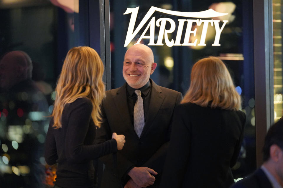 WEST HOLLYWOOD, CALIFORNIA - JANUARY 11: Akiva Goldsman (C) attends the Variety Showrunners dinner presented by A+E Studios in West Hollywood on January 11, 2024 in West Hollywood, California. (Photo by Presley Ann/Variety via Getty Images)