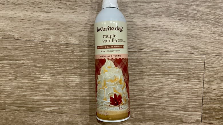 Maple Vanilla Whipped Dairy Topping 