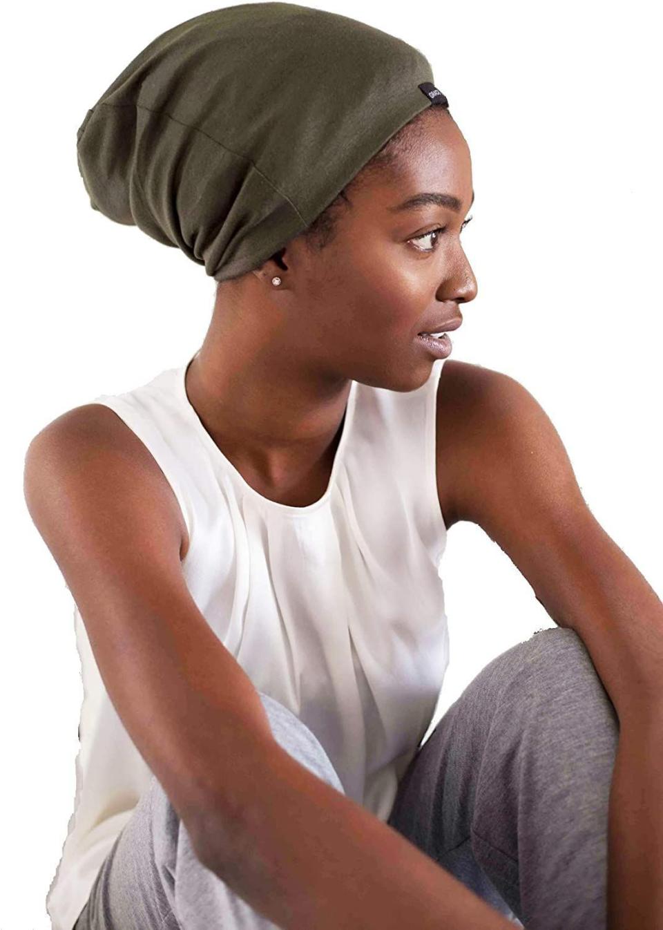 16) Satin Lined Sleep Cap