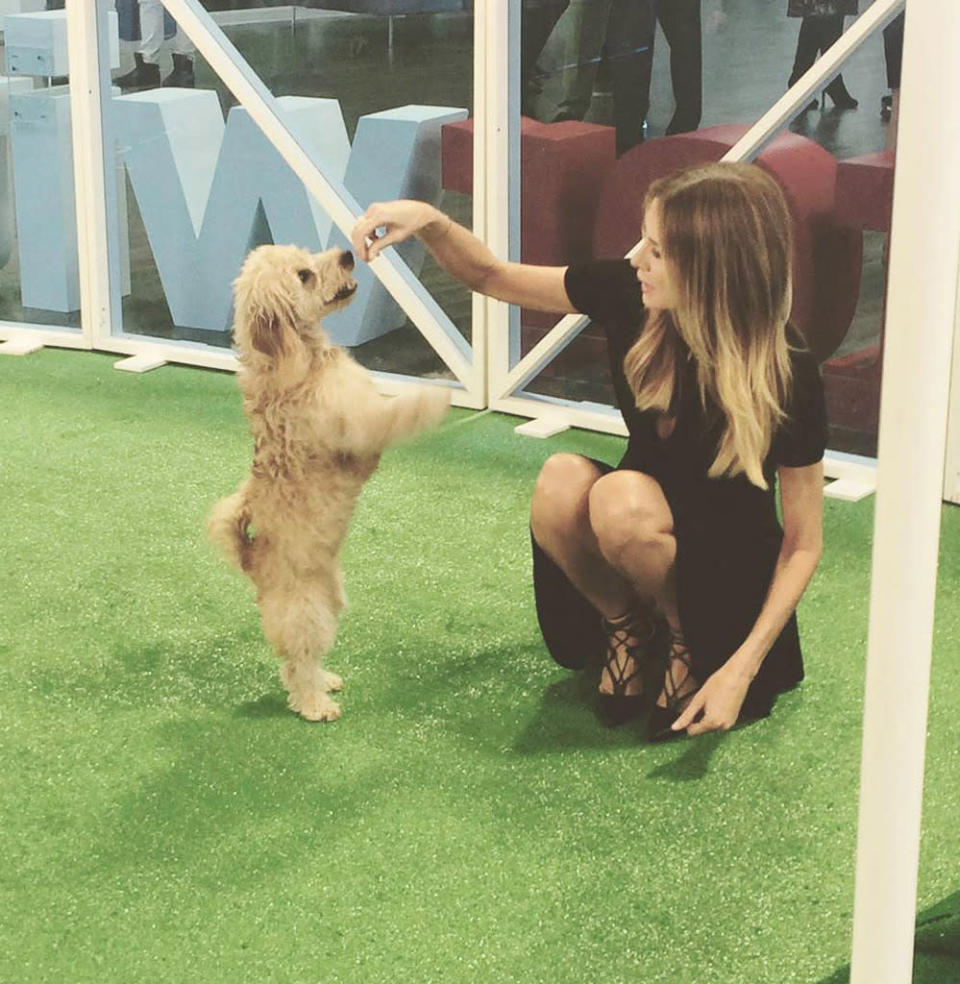 Carole Radziwill and Dog Baby