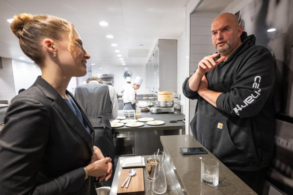 Fetterman offered up tough positions on crime, squatters and warned that the 2024 presidential election in Pennsylvania would be close. J.C. Rice