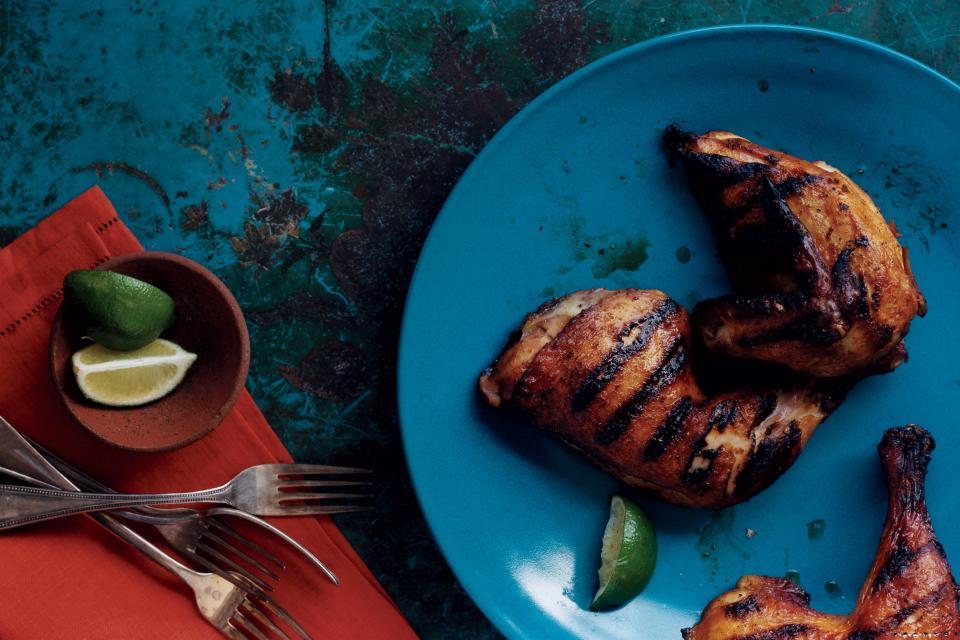 <h1 class="title">Peruvian Grilled Chicken</h1><cite class="credit">Photo by Romulo Yanes</cite>