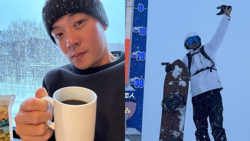 ▲人在北海道滑雪的姚元浩，遇到竊賊偷了他心愛的滑雪板。（圖／翻攝姚元浩FB）