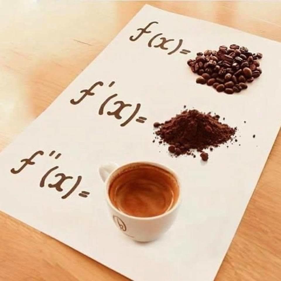 how coffee is made, f(x), f'(x), f"(x)