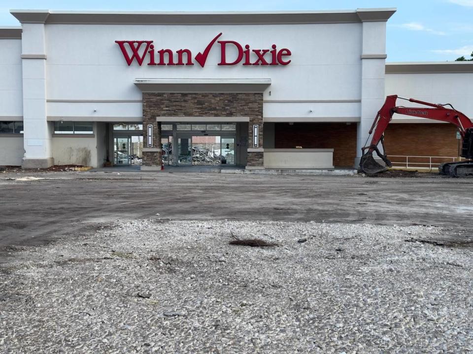 The Winn-Dixie at 5850 SW 73rd St. in South Miami was being torn down on July 21, 2023, to make way for a proposed apartment complex. The grocery store was in the neighborhood since 1962.