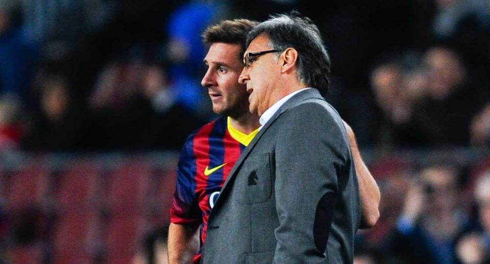 Lionel Messi and Tata Martino