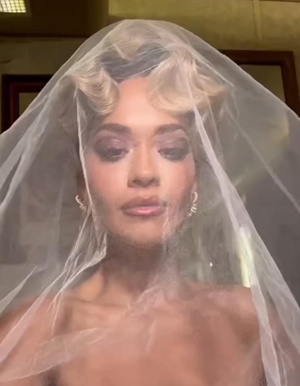 Ora revealed she wore three outfits on her wedding day (TikTok/Rita Ora)