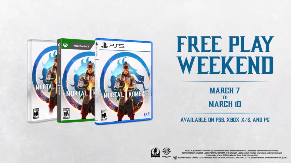 Podrás jugar gratis Mortal Kombat 1 del 7 al 10 de marzo