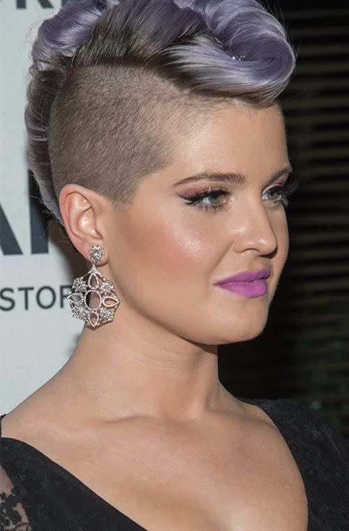 No-one rocks lilac quite like the 30-year-old Brit. She looked marvelous with her mauve and grey 'do, bright purple lips and sparkly pink lids at the 4th Annual Solstice presented by amfAR's generationCURE in New York.