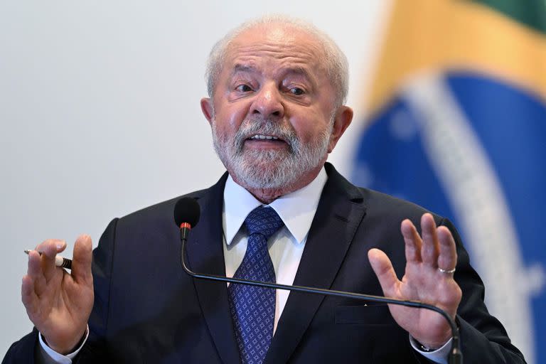 El presidente Luiz Inacio Lula da Silva, en Brasilia. (EVARISTO SA / AFP)