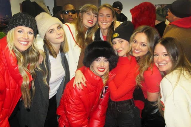 <p>Brittany Mahomes/Instagram</p> Brittany Mahomes Shares Cute Pictures with Taylor Swift and Kylie Kelce from Chiefs Game