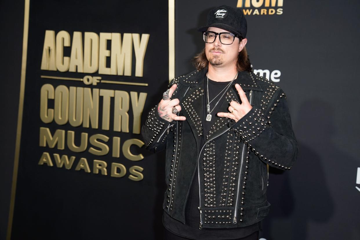 Hardy arrives for the 58th ACM Awards at the Ford Center at the Star in Frisco Texas, on Thursday, May 11, 2023.