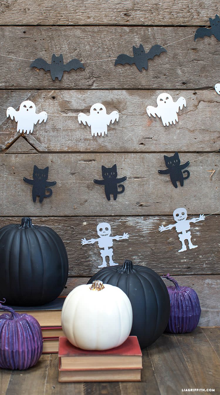 halloween ghost decorations papercut halloween garland