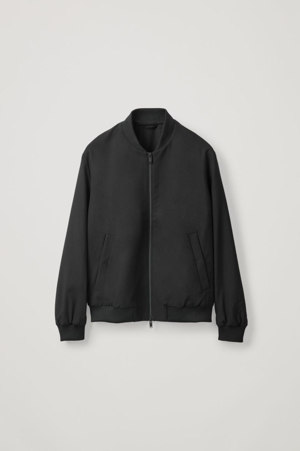 1) Cotton Bomber Jacket