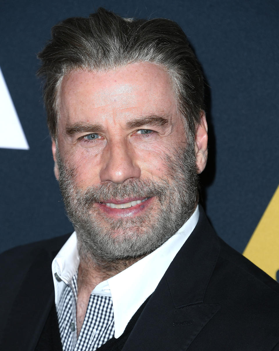 BEVERLY HILLS, CA - AUGUST 15: John Travolta arrives at the The Academy Presents "Grease" (1978) 40th Anniversary at Samuel Goldwyn Theater on August 15, 2018 in Beverly Hills, California.  (Photo by Steve Granitz/WireImage)