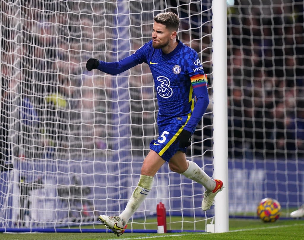 Jorginho celebrates scoring his penalty (Adam Davy/PA) (PA Wire)