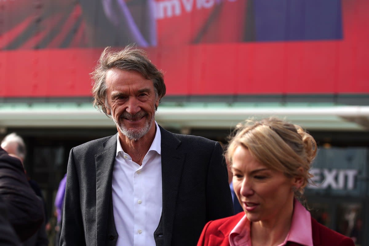 Sir Jim Ratcliffe at Old Trafford, the chemicals mogul would be a more popular choice with United fans (PA Wire)