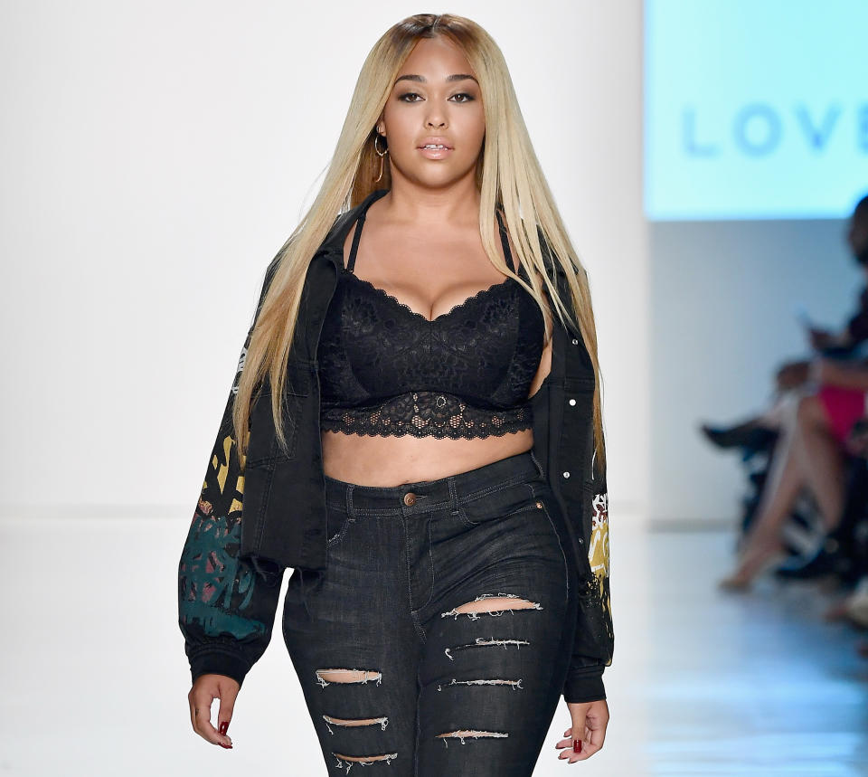 Jordyn Woods walks the runway for Addition Elle. (Photo: Getty Images)