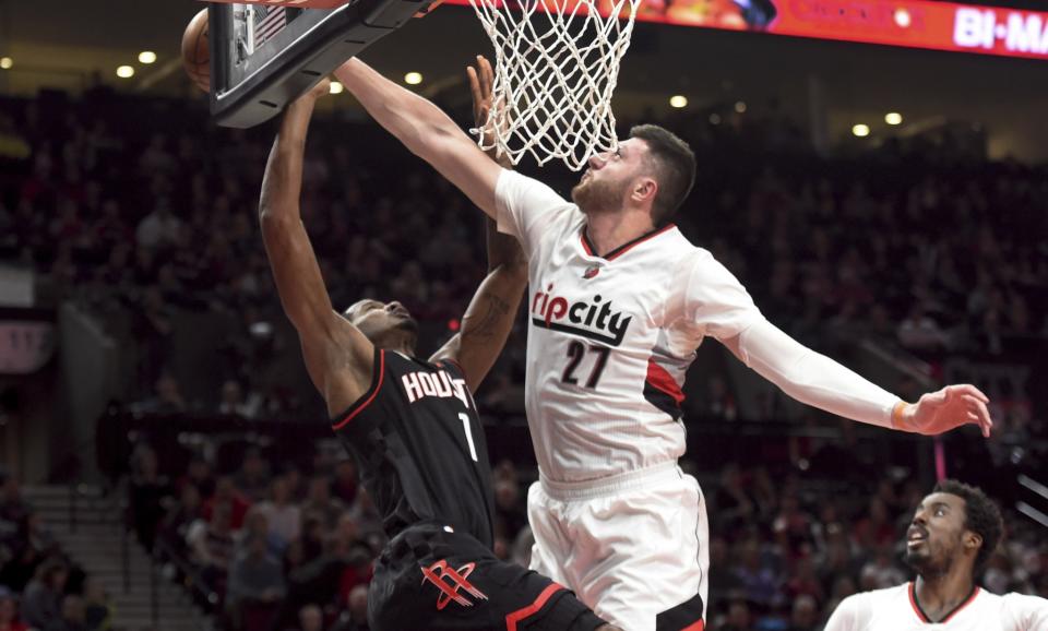 The Blazers should hold off on extension talks with Jusuf Nurkic. (AP)