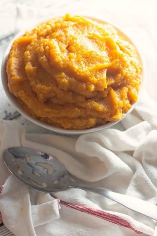 <p>Moore or Less Cooking</p><p>Delicious comfort food, whipped sweet potatoes are the perfect holiday side dish. So easy to make with only four ingredients!</p><p><strong>Get the recipe: </strong><a href="https://mooreorlesscooking.com/2018/10/whipped-sweet-potatoes/" rel="nofollow noopener" target="_blank" data-ylk="slk:Whipped Sweet Potatoes;elm:context_link;itc:0;sec:content-canvas" class="link rapid-noclick-resp"><strong>Whipped Sweet Potatoes</strong></a></p><p><strong>Related: <a href="https://parade.com/849260/felicialim/thanksgiving-leftovers/" rel="nofollow noopener" target="_blank" data-ylk="slk:64 Best Thanksgiving Leftover Recipes;elm:context_link;itc:0;sec:content-canvas" class="link rapid-noclick-resp">64 Best Thanksgiving Leftover Recipes</a></strong></p>