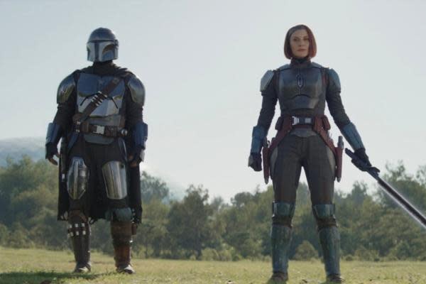 Los fans esperan que Din Djarin y Bo-Katan vuelvan a hacer equipo en 'The Mandalorian & Grogu' (Foto: IMDb)