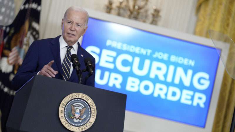 President Joe Biden delivers remarks about new border restrictions