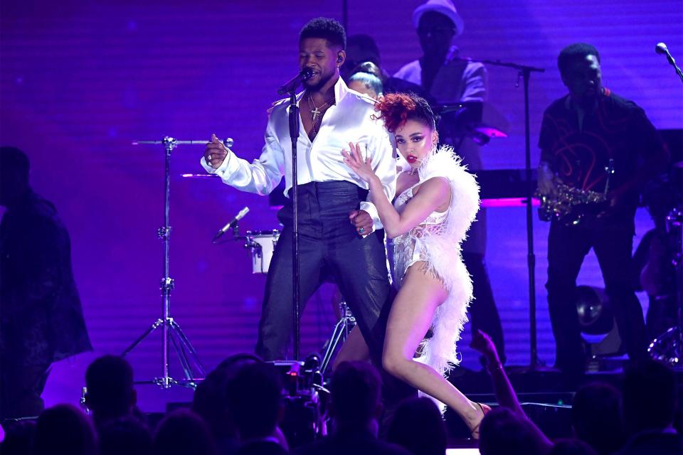 Usher, Sheila E., and FKA twigs: "Little Red Corvette," "When Doves Cry," and "Kiss"