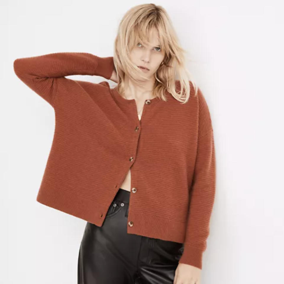 Madewell (Re)sponsible Cashmere Deville Cardigan Sweater