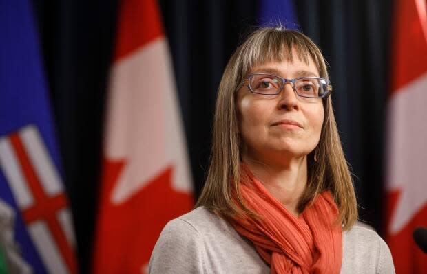 Dr. Deena Hinshaw, Alberta's chief medical officer of health, will provide another update on COVID-19 Thursday afternoon. (Jason Franson/The Canadian Press - image credit)