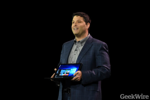 Terry Myerson presents at Samsung keynote CES 2016