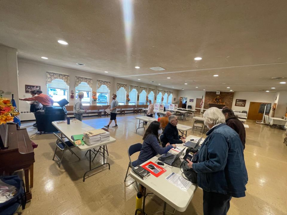 Inside Staunton's Ward 1 polling site at Third Presbyterian Church on Nov. 7, 2023.