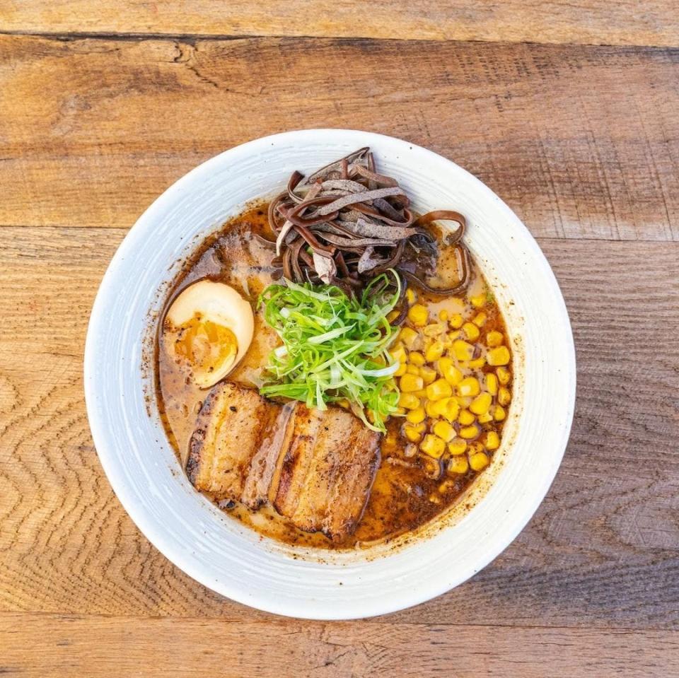 Burnt garlic tonkotsu ramen from Ramen Nagomi in Freehold Borough.