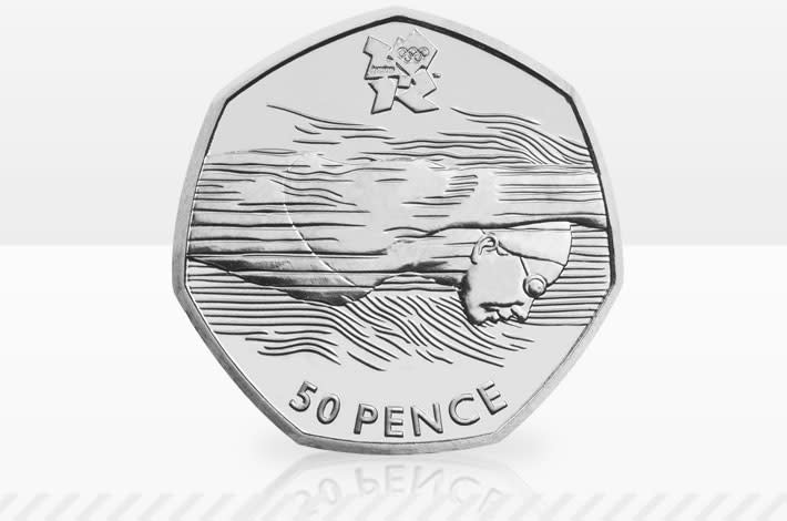 2012 Olympic's aquatics 50p