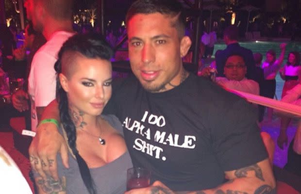 War Machine and Christy Mack prior to the attack. Source: Twitter