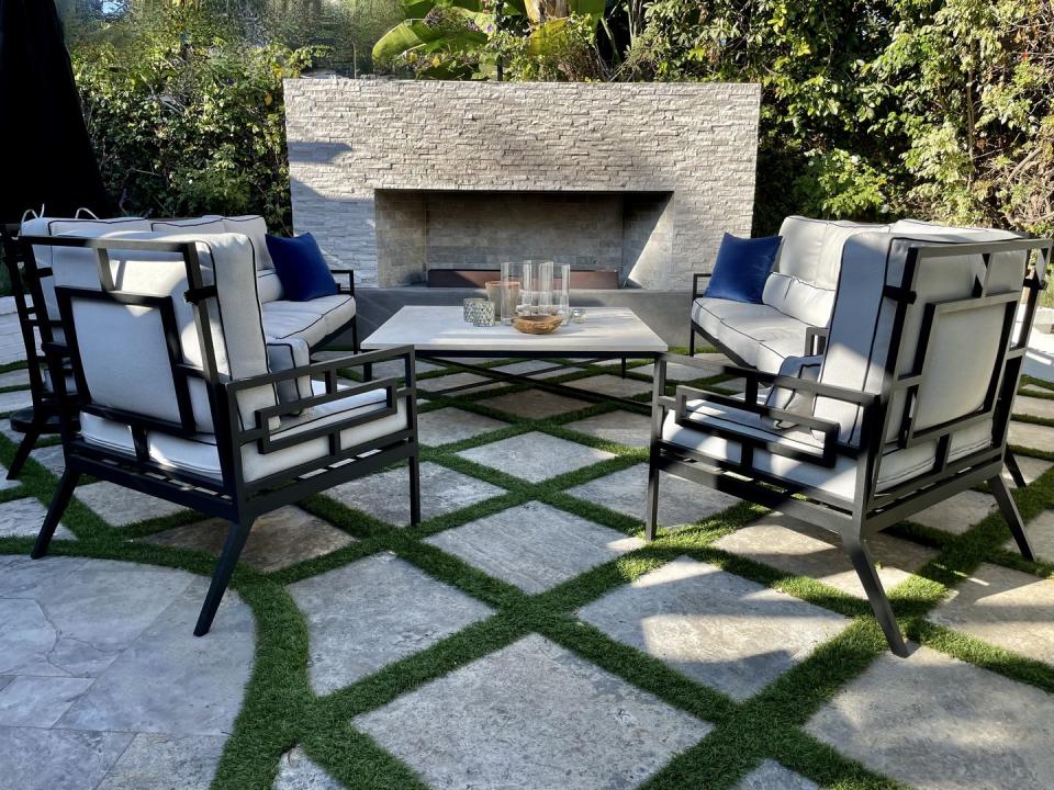 outdoor area by designer pamela nast