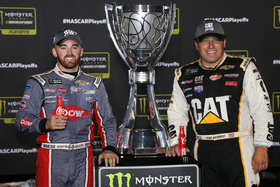 Austin Dillon (L) and Ryan Newman made the playoffs in 2017 and are returning to RCR in 2018. (Getty)