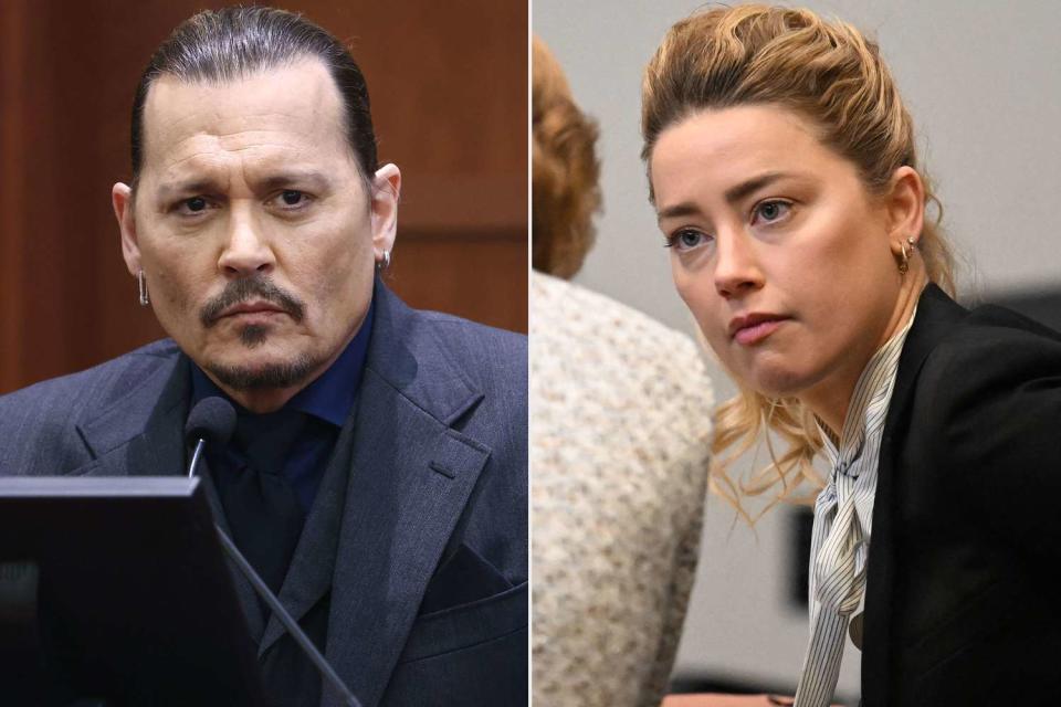 JIM LO SCALZO/POOL/AFP via Getty; JIM WATSON/POOL/AFP via Getty Johnny Depp and Amber Heard