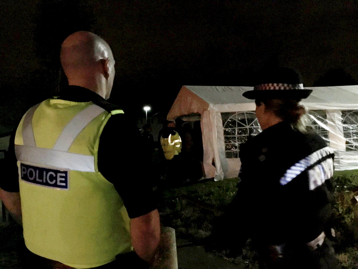 A large house party in the Quinton area was also peacefully broken up. (SWNS)