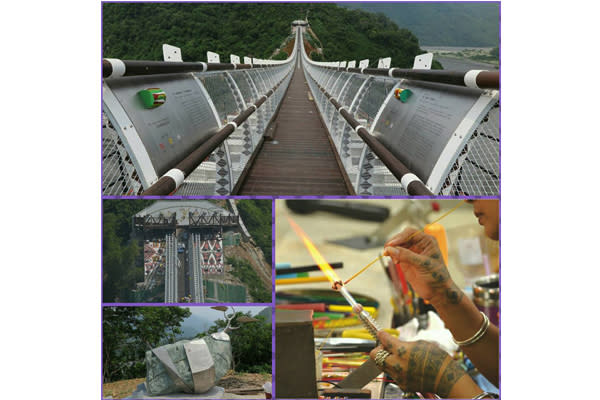 融入原住民文化山川琉璃吊橋的設計別具意義。（圖片來源／i屏東～愛屏東）