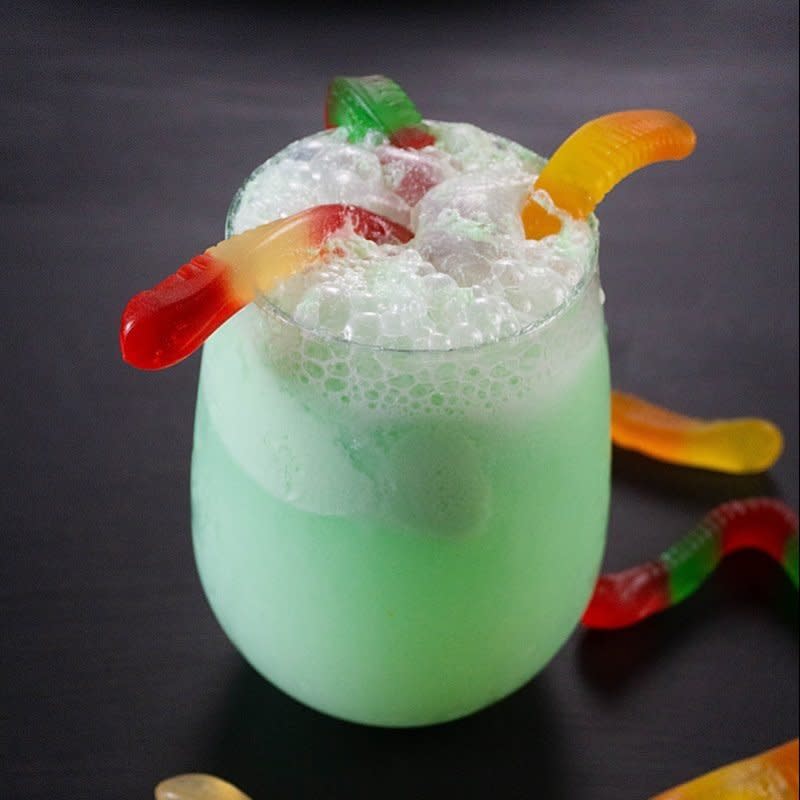 <p>Moore or Less Cooking</p><p>This Halloween punch is a tasty and creepy drink that looks like it’s bubbly toxic waste with slimy worms crawling out of it.</p><p><strong>Get the recipe: <a href="https://parade.com/1098800/nettiemoore/creepy-crawler-halloween-punch-recipe/" rel="nofollow noopener" target="_blank" data-ylk="slk:Creepy Crawler Halloween Punch;elm:context_link;itc:0;sec:content-canvas" class="link rapid-noclick-resp">Creepy Crawler Halloween Punch</a></strong></p>