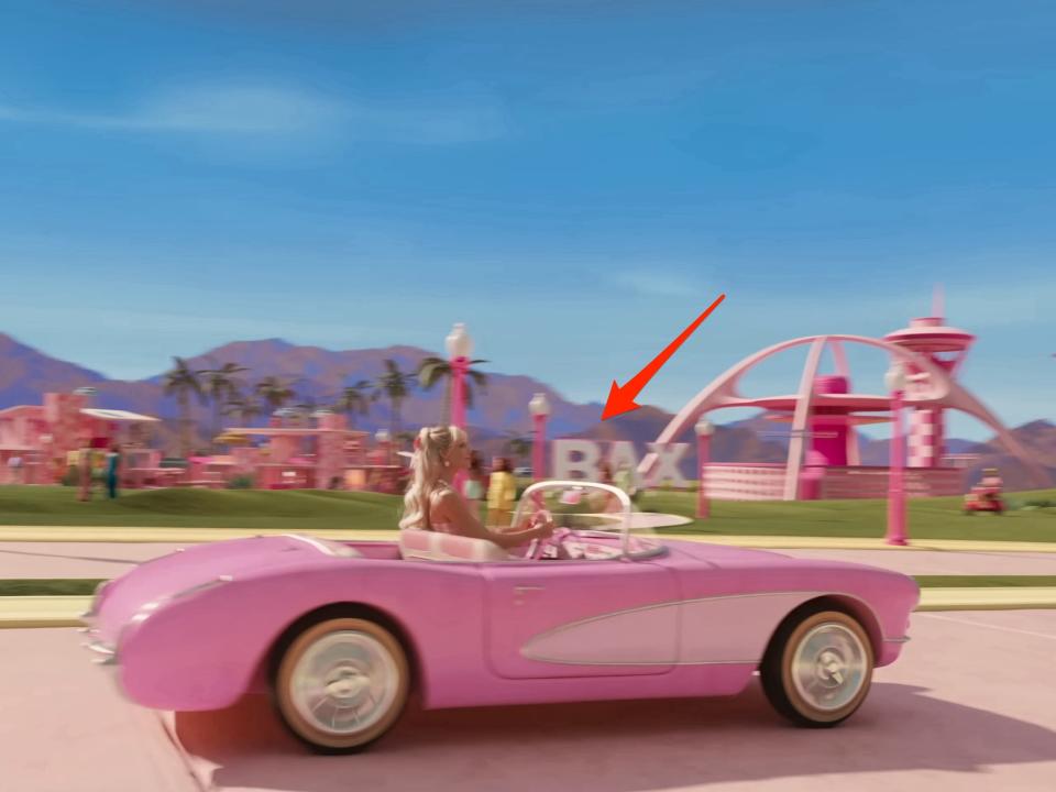 A red arrow pointing to BAX in "Barbie."