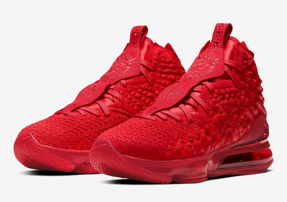 Nike LeBron 17 in University Red