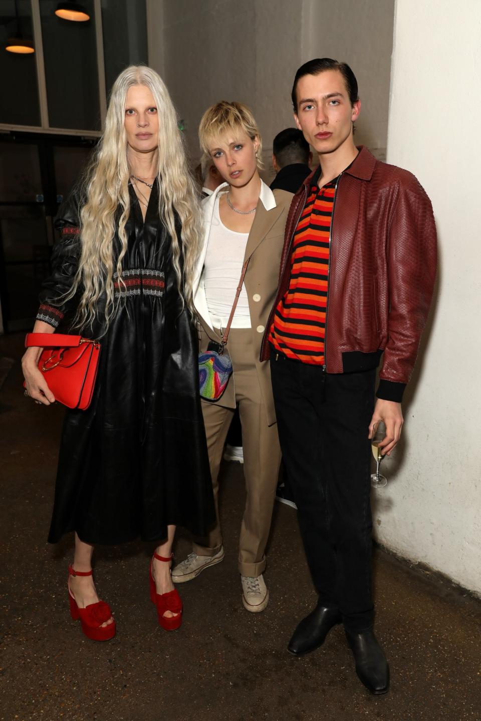 Kristen McMenamy, Edie Campbell and Paul Hameline (WireImage)