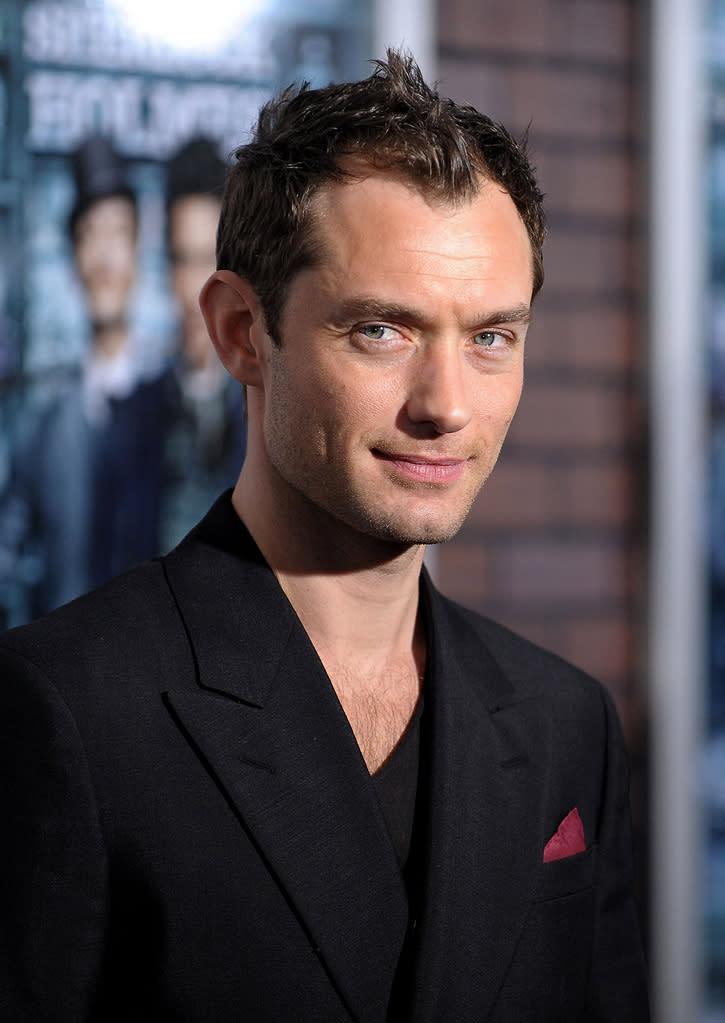 Sherlock Holmes NY Premiere 2009 Jude Law