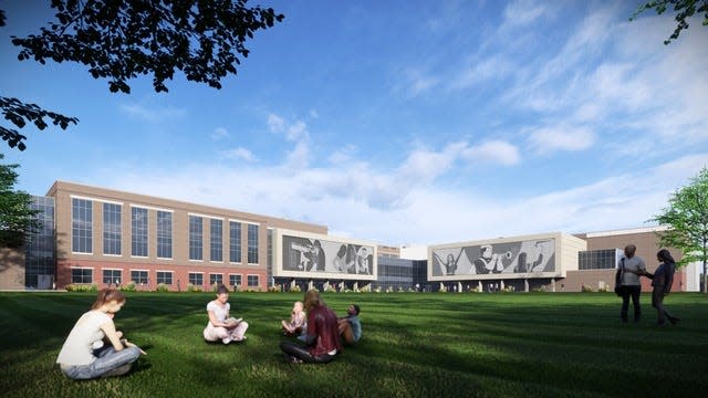 A proposed green space for the reconstructed Springfield High School.